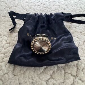 Ralph Lauren Runway Sunburst Silver Ring Size 7